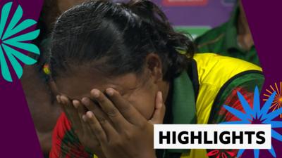 Distraught Bangladesh player