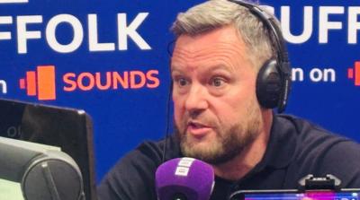 Mark Ashton speaking on BBC Radio Suffolk