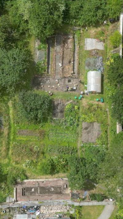Drone of garden
