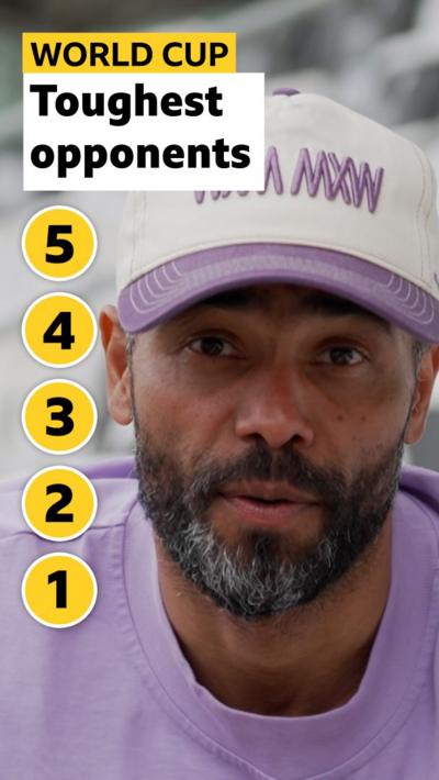 Ashley Cole under the caption 'Toughest opponents'