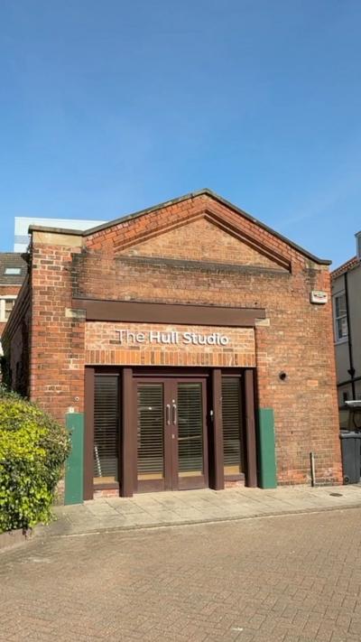 The front of The Hull Studio building.