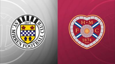 St Mirren and Hearts badges