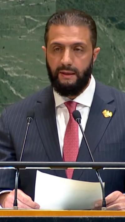 Syria's President Ahmad al-Sharaa addresses UN General Assembly