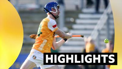 James McNaughton notched half of Antrim's tally against Laois as he hit 2-11 