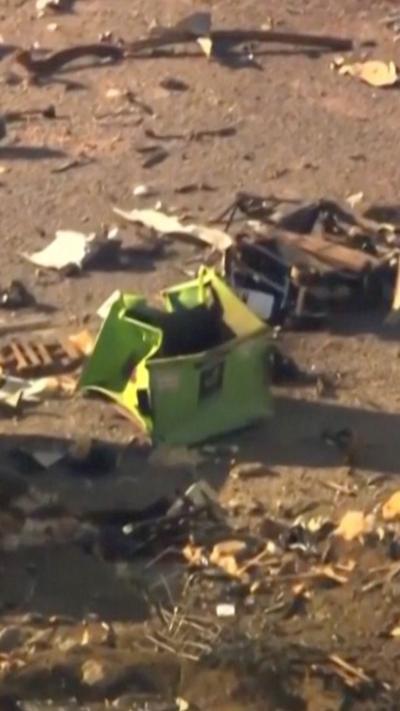 Destruction and debris