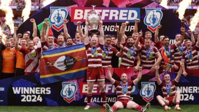 Wigan celebrate