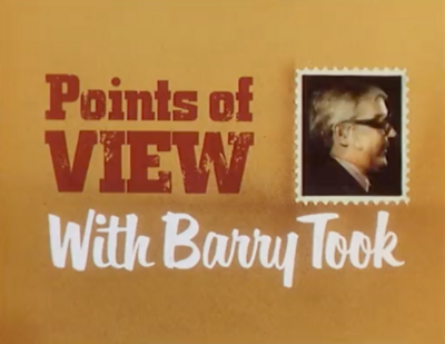 Title card from 1980 Points of View programme with Barry Took