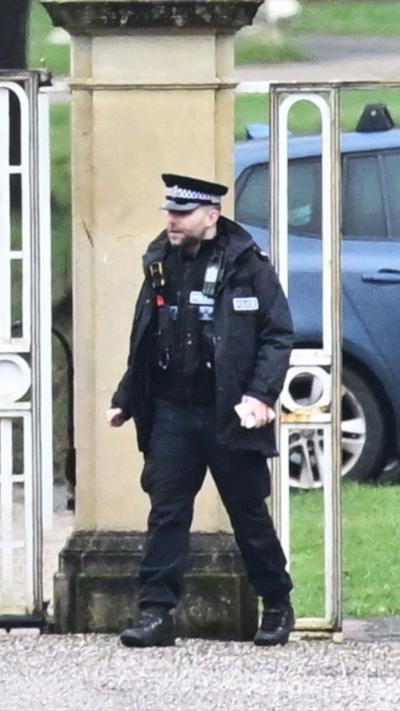 A police officer at Sandringham