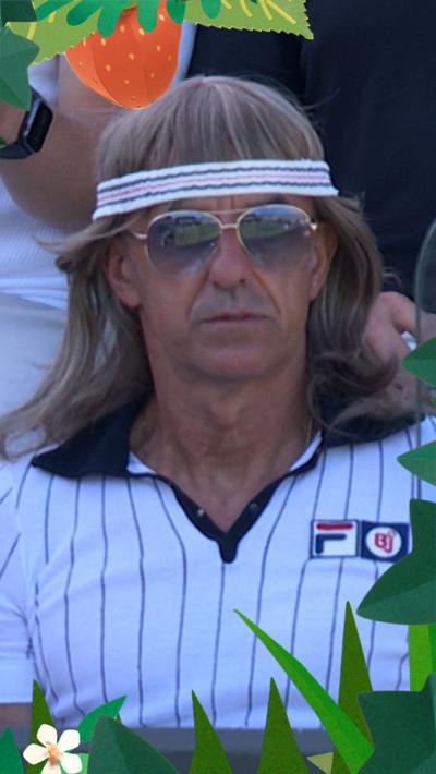 Fan dressed as Bjorn Borg