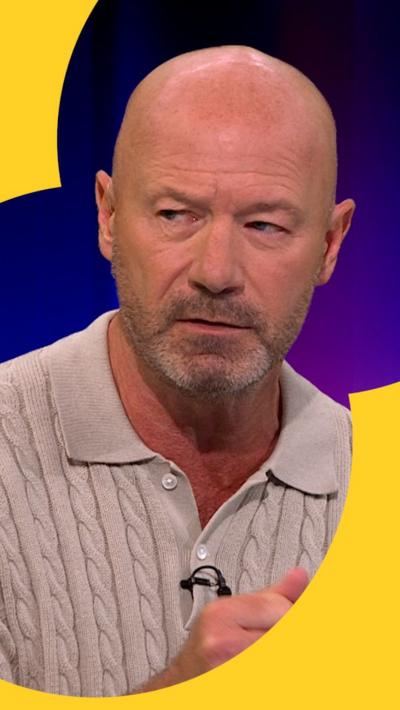 Alan Shearer in the Match of the Day studio