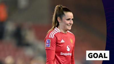 Ella Toone scores for Manchester United in 7-0 FA Cup victory over West Brom