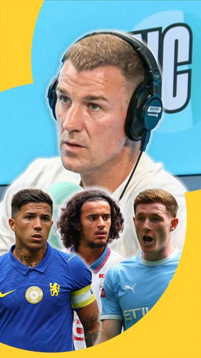 Joe Hart with Enzo Fernandes, Bouaddi & Elliot Anderson