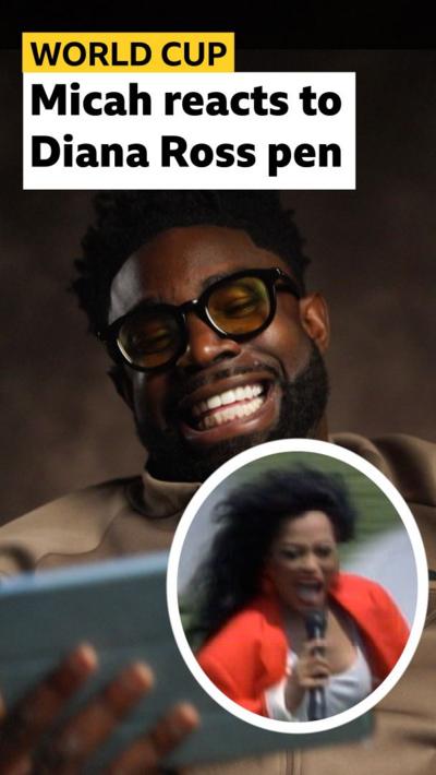 Micah Richards and Diana Ross