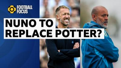 Graham Potter sacked by West Ham United with Nuno Espirito Santo set to replace him. 
