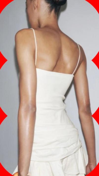 Zara Image in which the Advertising Standards Authority said the shadows and a slick back bun hairstyle made the model appear "gaunt".