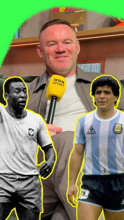 Wayen Rooney, Pele and Diego Maradona