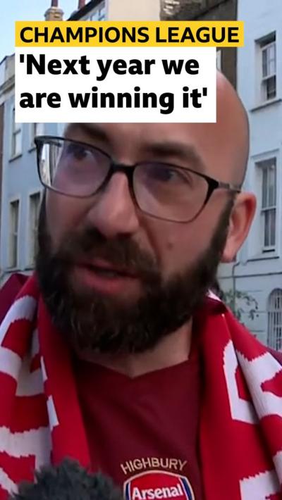 Arsenal fan says 'next year we are winning it'