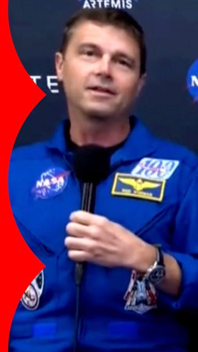 Nasa's Artemis II commander during a press conference