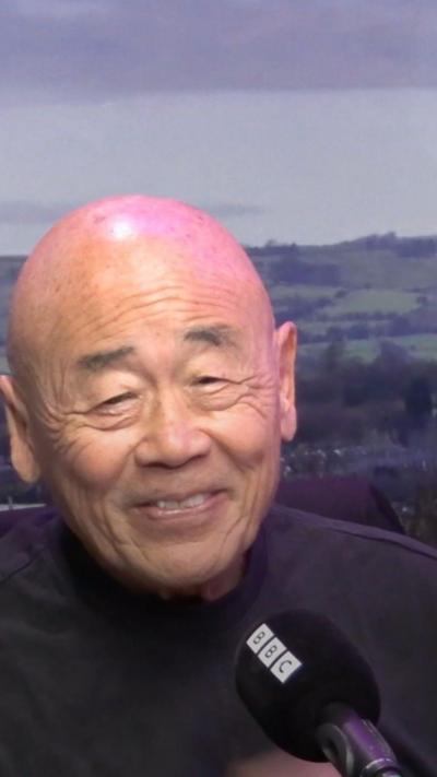 Elderly man of chinese heritage with a bald head
