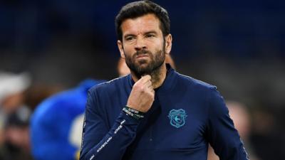 Cardiff City boss Brian Barry-Murphy strokes his beard