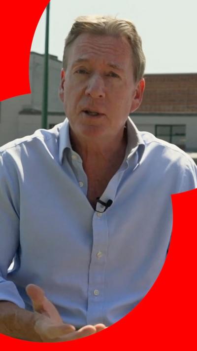 Frank Gardner outside at Bletchley Park
