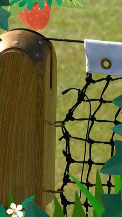 Tennis net and post