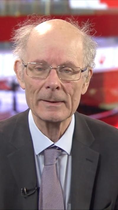 Sir John Curtice, polling expert, addresses the camera