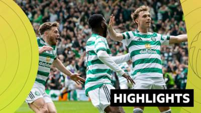 Celtic v Hearts highlights graphic