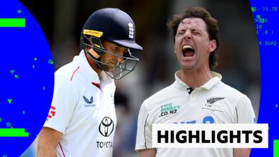 Joe Root and Matt Henry 