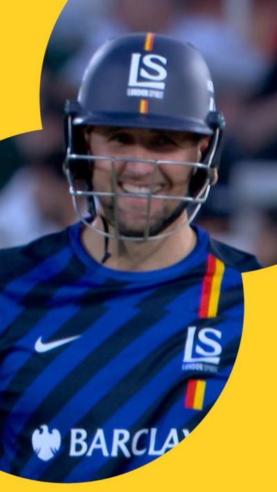 Liam Livingstone after hitting a six