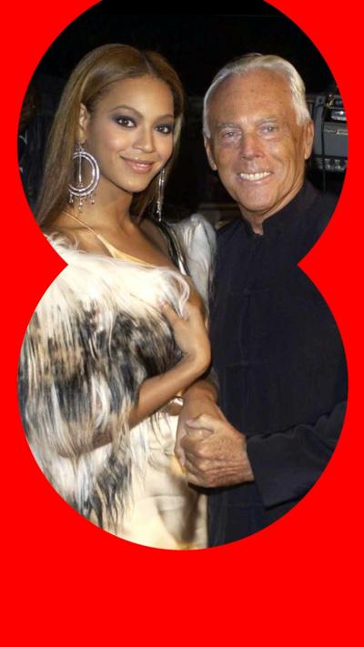 Beyonce and Giorgio Armani