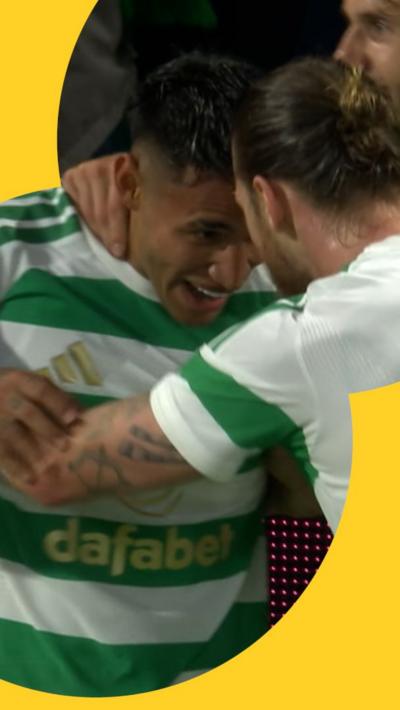 Camilo Duran celebrates after scoring his second goal