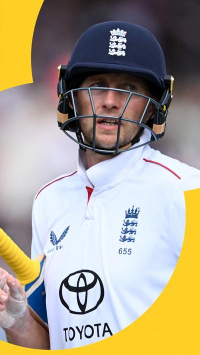 Joe Root looks disappointed after being removed