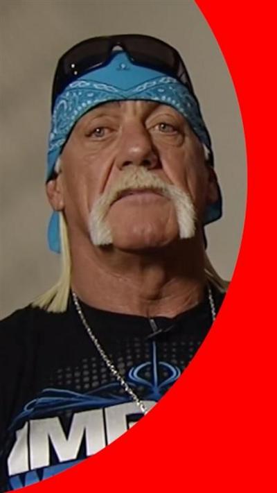 Hulk Hogan in a blue bandana