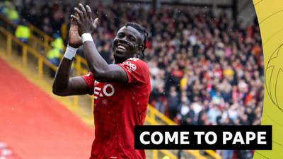 Pape Habib Gueye of Aberdeen