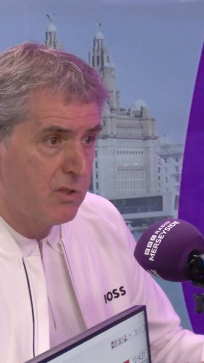 Steve Rotheram in a radio studio