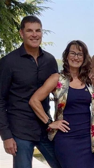 Canadian astronaut Jeremy Hansen and his wife Catherine