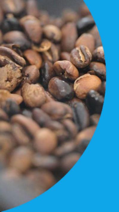 Coffee beans in a container