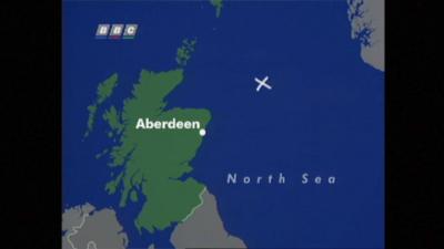 Map with an 'x' marking where the flight was struck by lightning