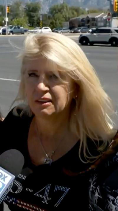 Female witness with blond hair