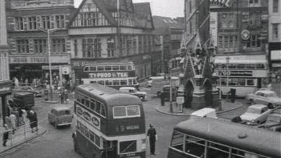 A view of a roundabout in Leicester.