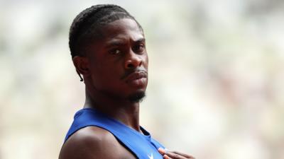 Welsh sprinter Jeremiah Azu