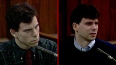 Erik and Lyle Menendez in court. 