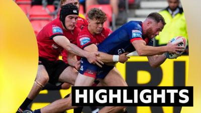 Joe Burgess of Hull KR scoring a try