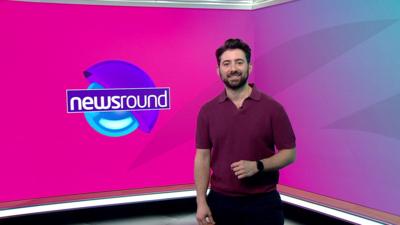 Ricky on the Newsround set