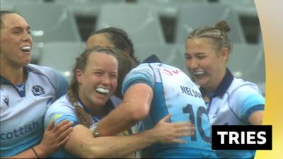 Scotland womens celebrating