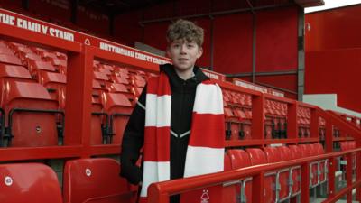 Nottingham Forest fan in stands