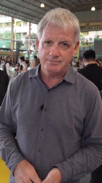 Jonathan Head at the site of the school shooting 