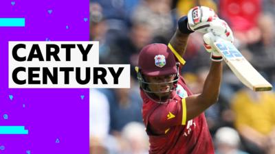 West Indies' Keacy Carty 