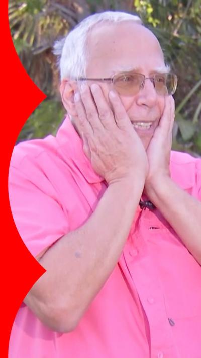 The Pope's brother clasps his hands round his face